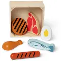 Melissa & Doug Wooden Toy Play Food - Protein