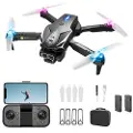Mtp Products LU600 Sammenleggbar RC-drone for hindringsnavigasjon med kjølig lys - svart