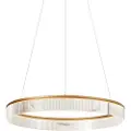 QAZQA Moderne pendellampe messing 78 cm inkl. LED 3-trinns dimbar - Anello Chandelier