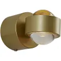 QAZQA Design vegglampe messing inkl. LED IP44 - Lens
