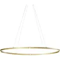 QAZQA Design Pendellampe Messing 120cm Inkl. LED 3-Trinns Dimmbar - Ovallo