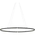 QAZQA Design Pendellampe Sort Oval 120cm inkl. LED 3-Trinns Dimbar - Ovallo