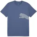 Puma Train All Day Big Logo Tee Men, Clothing, Dark Indigo, L