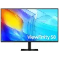 Samsung ViewFinity S8 S37D800EAU - S80D Series - LED-skjerm - 37 - 3840 x 2160 UHD @ 60 Hz - VA - 350 cd/m² - 3000:1 - HDR10 - 5 ms - HDMI, DisplayPort - svart