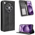 Mtp Products Oppo Find X8s+ Retro Lommebok-deksel med Magnetisk Lukning - Svart