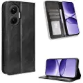 Mtp Products Xiaomi Redmi Turbo 4 Pro Retro Lommebok-deksel med Magnetisk Lukning - Svart