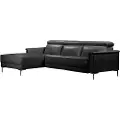 Loft 24 Loft24Hjørnesofa 3 seter 1 hvilestol venstre elektrisk LundSvart3-seters sofaerFra Homeroom