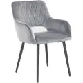 Loft 24 Loft24Spisestuestol med armlene FRANCA, 2-pk.GråArmstolerFra Homeroom