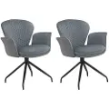 Loft 24 Loft24Spisestuestol med armlene LUCIA, 2-pk.GråArmstolerFra Homeroom