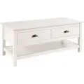 Loft 24 Loft24Salongbord med 2 skuffer HarryHvitSofabordFra Homeroom
