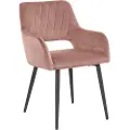 Loft 24 Loft24Spisestuestol med armlene FRANCA, 2-pk.RosaArmstolerFra Homeroom