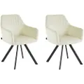 Loft 24 Loft24Spisestol med armlener BELLA, 2-pk.HvitArmstolerFra Homeroom