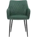 Loft 24 Loft24Spisestol med armlener ELVIRA, 2-pk.GrønnArmstolerFra Homeroom