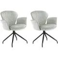 Loft 24 Loft24Spisestuestol med armlene LUCIA, 2-pk.GråArmstolerFra Homeroom