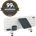 Leitz Ergo Pegboard Desk Organizer med pc-holder, 80x25 cm