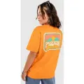 Passenger Golden Hour Recycled Cotton Oversized T-skjorte oransj