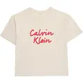 Calvin Klein Jeans Boxy Metallic Logo Kortarmet T-skjorte