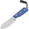 Straight Line Digger - Stonewashed - Blue Canvas Micarta kniv