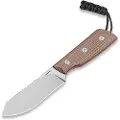 Straight Line Digger - Stonewashed - Natural Canvas Micarta kniv