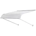 Vevor aluminiumsmarkise 40 x 42 tommer, slitesterk vindusmarkise dørbaldakin, lette og stabile utvendige aluminiumsmarkiser regn snø sollysbeskyttelse for dørinngangsvinduer terrasse veranda