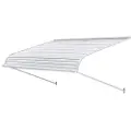 Vevor aluminiumsmarkise 60 x 42 tommer, slitesterk vindusmarkise dørbaldakin, lette og stabile aluminiumsmarkiser for dører utvendig regn snø sollysbeskyttelse for dør inngangsvinduer terrasse veranda