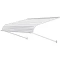 Vevor aluminiumsmarkise 48 x 42 tommer, slitesterk vindusmarkise dørbaldakin, lette og stabile utvendige aluminiumsmarkiser regn snø sollysbeskyttelse for dørinngangsvinduer terrasse veranda