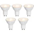 LUEDD Sett med 5 GU10 50mm LED-pærer Klar 7,5W 800 lm 3000K
