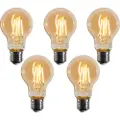 LUEDD Sett med 5 E27 dimbare LED-pærer A60 gull 4W 420 lm 2200K