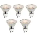 LUEDD Sett med 5 GU10 50mm LED-pærer Klar 3W 200 lm 2200K