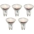 LUEDD Sett med 5 GU10 50mm dimbare LED-pærer klare 4,9W 430 lm 2700K