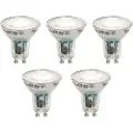 LUEDD Sett med 5 smarte GU10 50mm LED-pærer klare 4,8W 400 lm 1800-6500K
