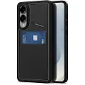 DUX Samsung Galaxy S25 Edge Rafi II Magnet-deksel med kickstand og kortspor - Svart