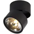 QAZQA Moderne spotlight svart rund justerbar - Go Nine