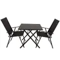 Aktive 61149 Table+2 Armchairs Foldbart Utendørssett