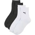 Puma Women's Short Socks (2-Pack), Clothing, White/Black, 39/42