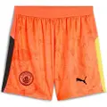 Puma KIDSUPER x MANCHESTER CITY Shorts Youth, Clothing, Neon Sun/Black, 11-12Y