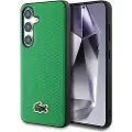 Lacoste Samsung Galaxy S25 Iconic Petit Pique Woven Logo-deksel - MagSafe-kompatibel - Grønn