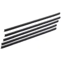 MultiLine Sugerør Ø5x140mm uden knæk plantebaseret Charcoal Sort,250 stk/ps - (250 stk.)