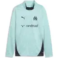 Puma Olympique de Marseille Training Quarter-Zip Top Youth, Clothing, Safe Lake/New Navy, 9-10Y