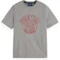 Scotch & Soda Denim Artwork Kortarmet T-skjorte