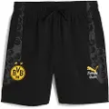 Puma KIDSUPER x BORUSSIA DORTMUND Travel Shorts Men, Sport, Black/Faster Yellow, S