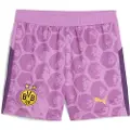 Puma KIDSUPER x BORUSSIA DORTMUND Shorts Youth, Clothing, Mauve Pop/Faster Yellow, 5-6Y