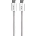 Puro PUCCCFABK415MTBEG, 1,5 m, USB C, USB C, USB 2.0, Beige, Hvit