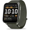 Garmin Venu X1 - Mosse fiber-forsterket titan - sportsur med bånd - nylon - mose - display 2 - 32 GB - Bluetooth, Wi-Fi, ANT+ - 40 g