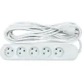 Nordic Power 5-way socket grounded (D) 5m Strømforsyning (PSU) - ATX - 80 Plus