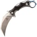 Defcon Jungle Knife karambit-kniv, shredded carbon fiber