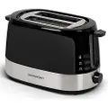 Schneider ?SCHNEIDER CONSUMER SCTO92IX, 2 skivor, Svart, Rostfritt stål, Rostfritt stål, 850 W, 175 mm, 180 mm