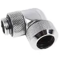 Alphacool Eiszapfen 13 mm HardTube compression fitting 90° rotatable G1/4 - Vinkelarmatur for væskekjølesystemskompresjon - krom