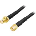 Deltaco RP-SMA WLAN antenna extension cable - 10m