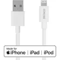 Deltaco Ladekabel USB-A til Lightning, 0,5 m, hvit